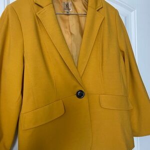 Kasper Women's Mustard Yellow Blazer
